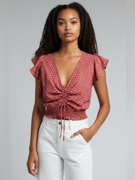 Monteau Tops - Montreau Los Angeles Top Size M
